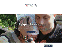 Tablet Screenshot of agapeunlimited.org